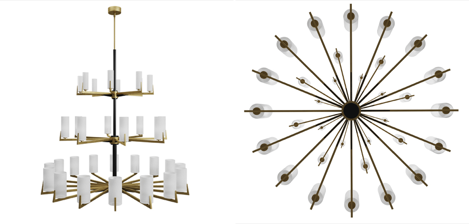 Большая люстра из латуни Brass Candle Большая люстра из латуни Brass Candle - Loft-Concept в Грозном