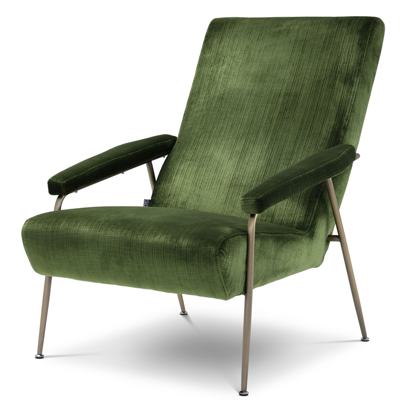 Кресло Eichholtz Chair Gio Зеленый Матовая латунь Кресло Eichholtz Chair Gio Зеленый Матовая латунь в Грозном | Loft Concept