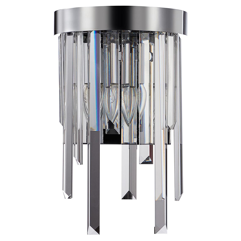 Бра Bennett Wall Lamp chrome Хром Прозрачный Бра Bennett Wall Lamp chrome Хром Прозрачный в Грозном | Loft Concept
