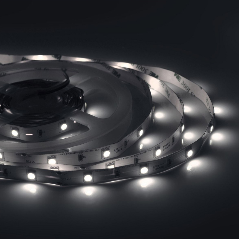 Светодиодная лента 7,2W/m 30LED/m 5050SMD холодный белый 5M Белый Светодиодная лента 7,2W/m 30LED/m 5050SMD холодный белый 5M Белый в Грозном | Loft Concept