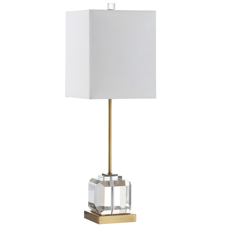 Настольная лампа Orabel Provence Table lamp Белый Прозрачное Стекло Латунь Настольная лампа Orabel Provence Table lamp Белый Прозрачное Стекло Латунь в Грозном | Loft Concept