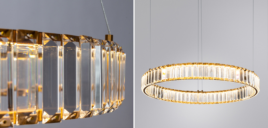 Хрустальная Люстра Crystal Ring Латунь Хрустальная Люстра Crystal Ring Латунь - Loft-Concept в Грозном