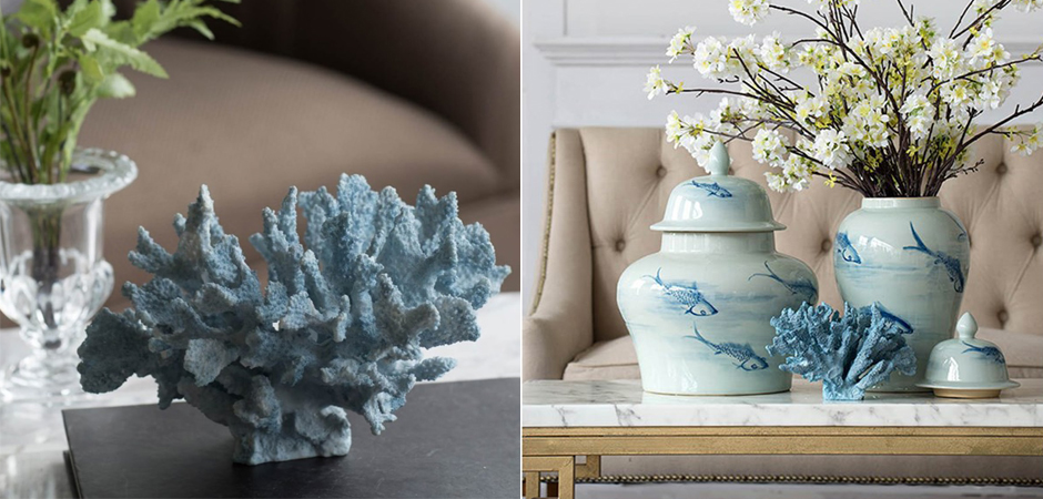 Статуэтка Coral Decor светло-голубой коралл Статуэтка Coral Decor светло-голубой коралл - Loft-Concept в Грозном