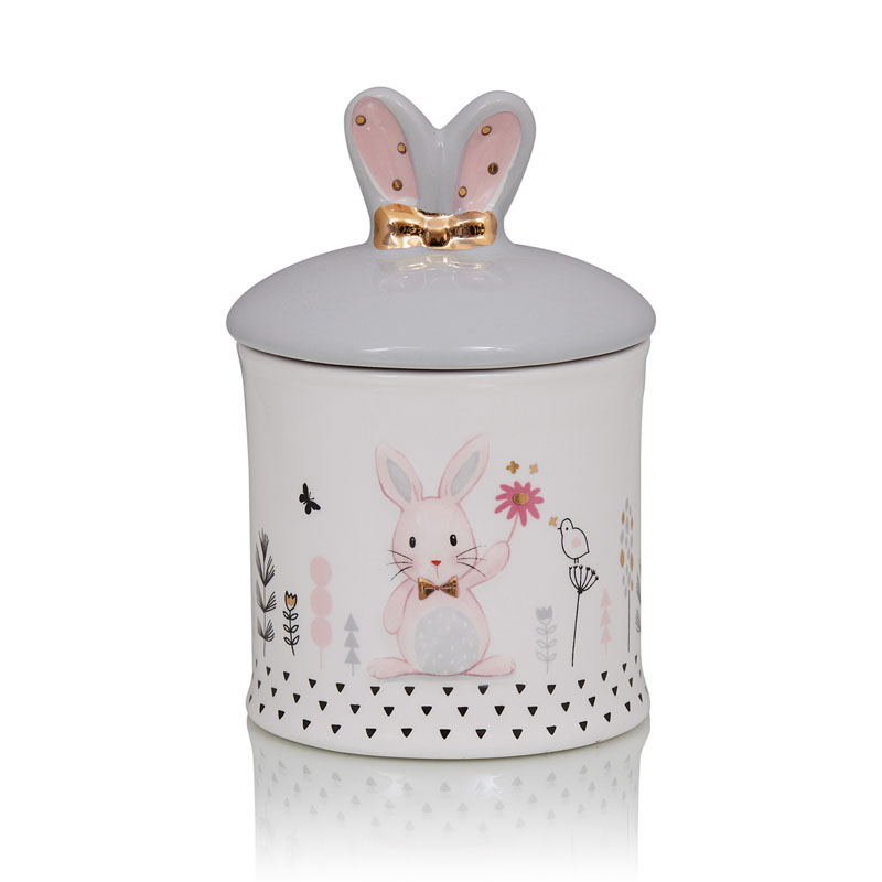 Ваза Kids Vase Bunny II Розовый пастельный Серый Ваза Kids Vase Bunny II Розовый пастельный Серый в Грозном | Loft Concept