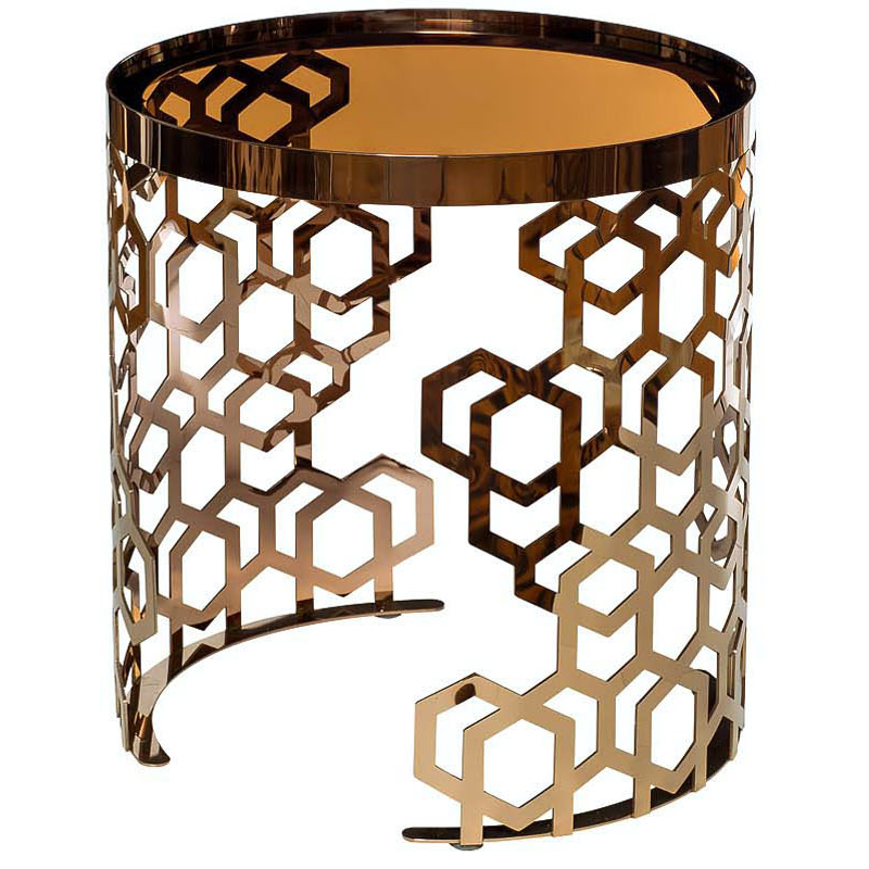 Стол Yen Geometry Table Pink Gold 50 Розовое золото Янтарь (Amber) Стол Yen Geometry Table Pink Gold 50 Розовое золото Янтарь (Amber) в Грозном | Loft Concept