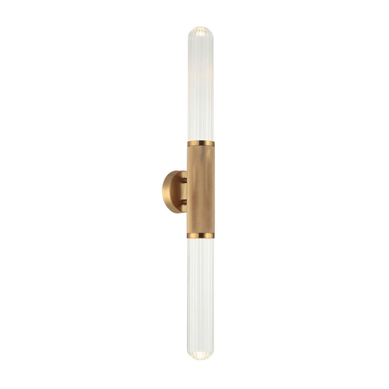 Бра Grover Gold Transparent Wall Lamp Латунь Бра Grover Gold Transparent Wall Lamp Латунь в Грозном | Loft Concept
