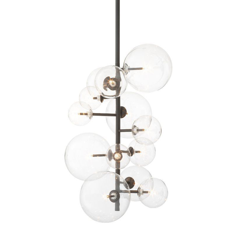 Люстра Eichholtz Chandelier Ezra Bronze Темная бронза Прозрачный Люстра Eichholtz Chandelier Ezra Bronze Темная бронза Прозрачный в Грозном | Loft Concept