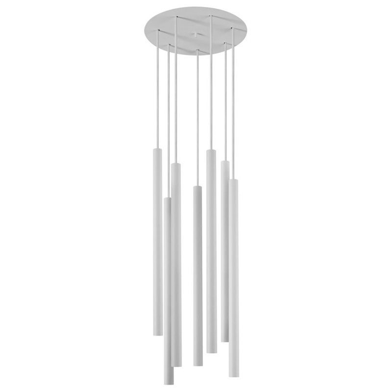 Светильник Trumpet Disk White 7 плафонов Белый в Грозном | Loft Concept 