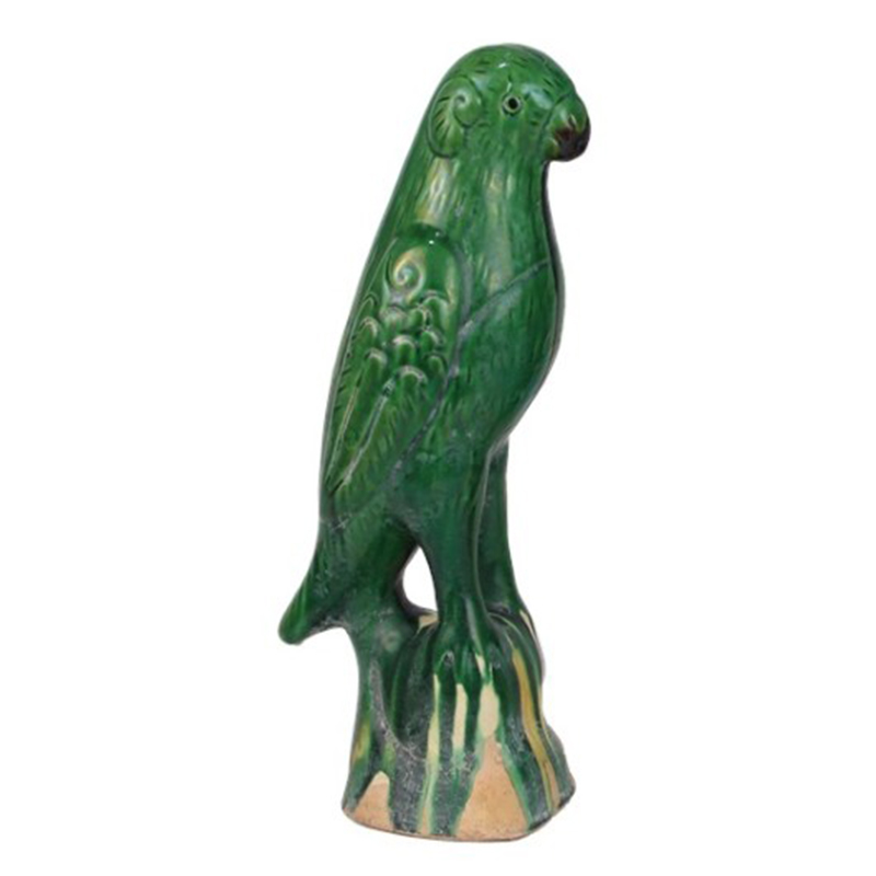 Статуэтка Green Parrot Porcelain Зеленый Статуэтка Green Parrot Porcelain Зеленый в Грозном | Loft Concept