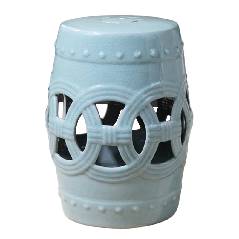 Керамический табурет Ceramic Chair blue Голубой Керамический табурет Ceramic Chair blue Голубой в Грозном | Loft Concept