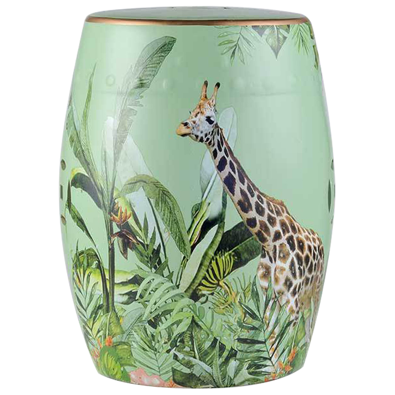 Керамический табурет Giraffe Tropical Animal Ceramic Stool Green Прозрачный зеленый Коричневый Зеленый Керамический табурет Giraffe Tropical Animal Ceramic Stool Green Прозрачный зеленый Коричневый Зеленый в Грозном | Loft Concept