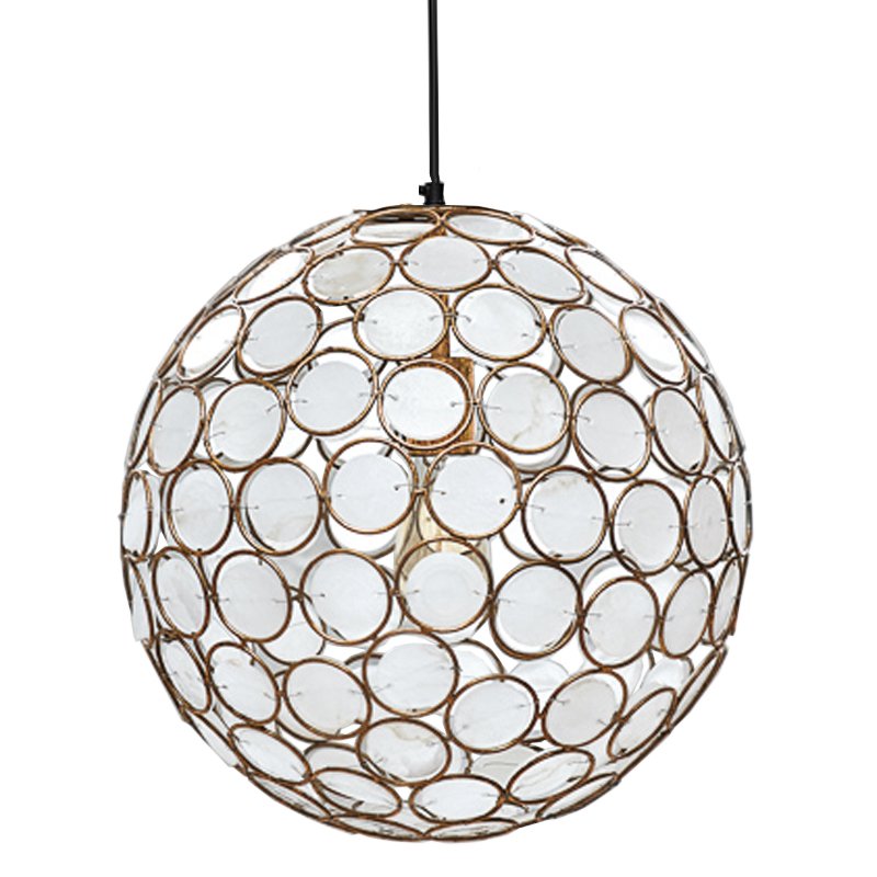 Seashell Ball pendant lamp  Белый Позолоченная ржавчина в Грозном | Loft Concept 