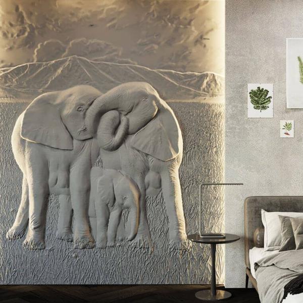 Барельеф ELEPHANTS Барельеф ELEPHANTS в Грозном | Loft Concept