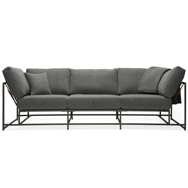 Диван Grey Wool Sofa Серый (Gray) Диван Grey Wool Sofa Серый (Gray) в Грозном | Loft Concept