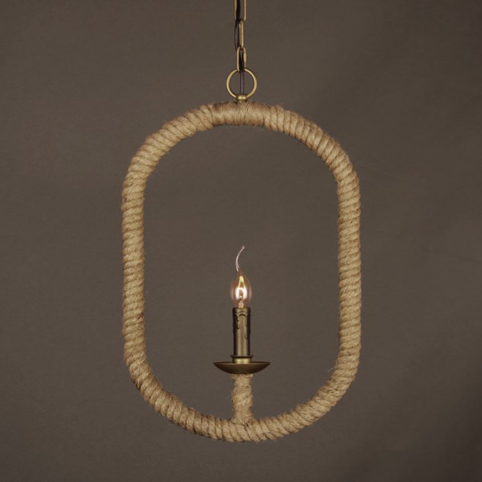 Подвесной светильник Oval Loft Rope Light Подвесной светильник Oval Loft Rope Light в Грозном | Loft Concept