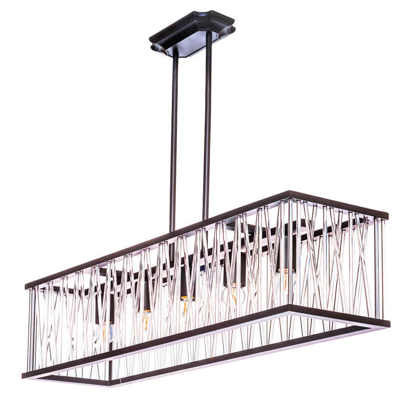 Люстра Lamp Inside The Frame Rectangle Черный Люстра Lamp Inside The Frame Rectangle Черный в Грозном | Loft Concept