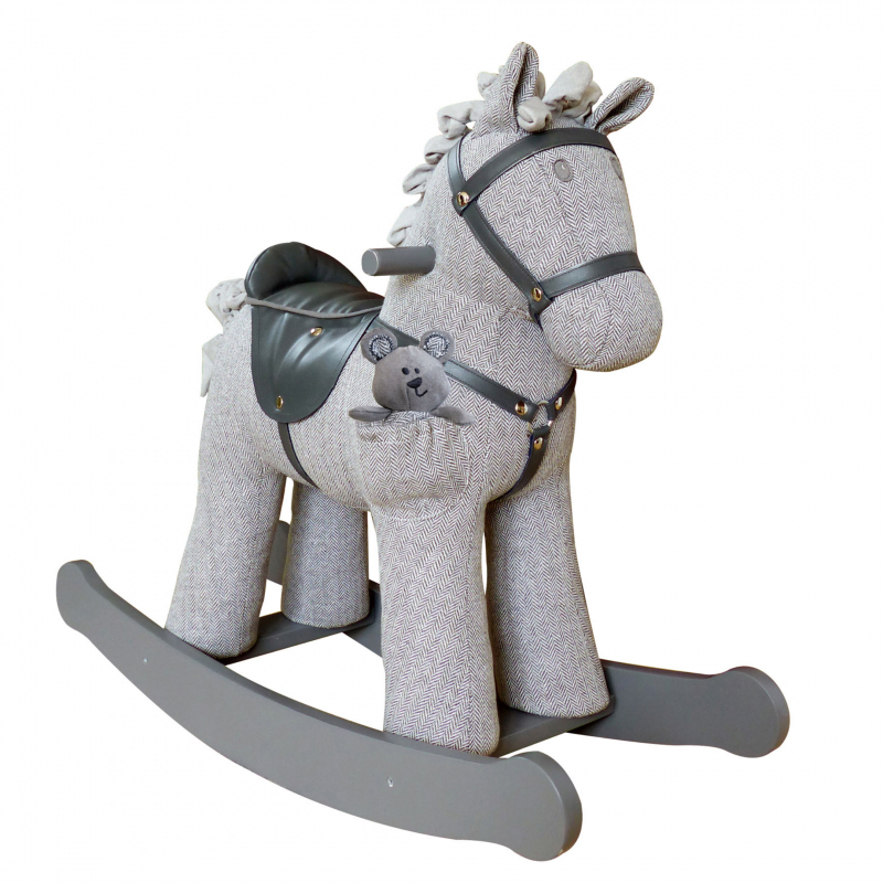 Лошадка-качалка Alfie Pony Серый Лошадка-качалка Alfie Pony Серый в Грозном | Loft Concept