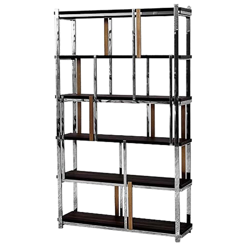 Стеллаж Batista Rack Коричневый Хром Бронза Стеллаж Batista Rack Коричневый Хром Бронза в Грозном | Loft Concept