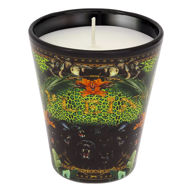 Свеча Philipp Plein Candle Jungle M Черный Мульти Свеча Philipp Plein Candle Jungle M Черный Мульти в Грозном | Loft Concept