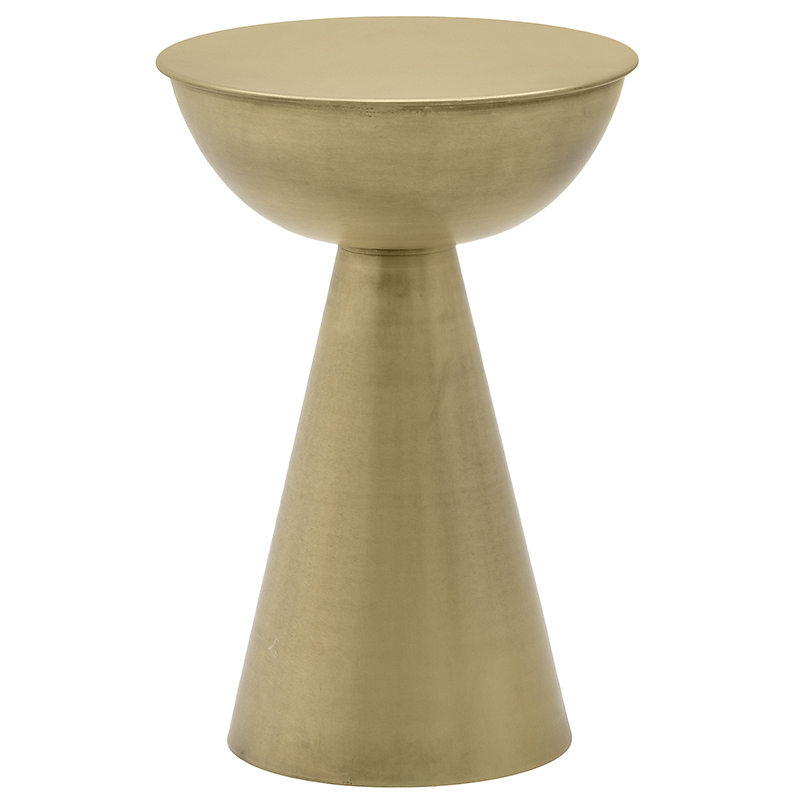 Круглый металлический приставной столик Modern Caldron Metal Side Table Золотой Круглый металлический приставной столик Modern Caldron Metal Side Table Золотой в Грозном | Loft Concept