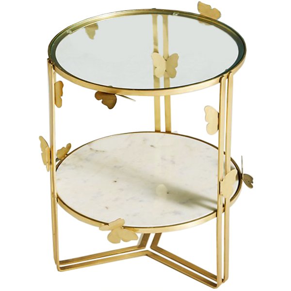 Приставной столик Butterflies Mariposa Side Table Золотой Приставной столик Butterflies Mariposa Side Table Золотой в Грозном | Loft Concept