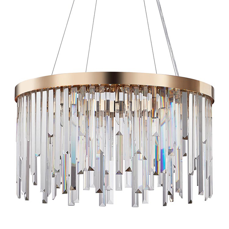 Люстра Bennett Chandelier gold 60 Золотой Прозрачный Люстра Bennett Chandelier gold 60 Золотой Прозрачный в Грозном | Loft Concept