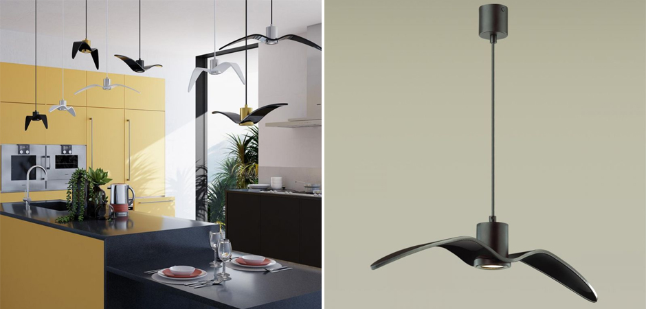 Подвесной светильник Seagull Average черный Подвесной светильник Seagull Average черный - Loft-Concept в Грозном