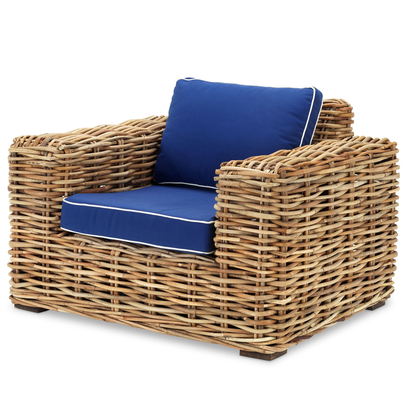 Кресло Eichholtz Chair Foster Древесина Синий Кресло Eichholtz Chair Foster Древесина Синий в Грозном | Loft Concept