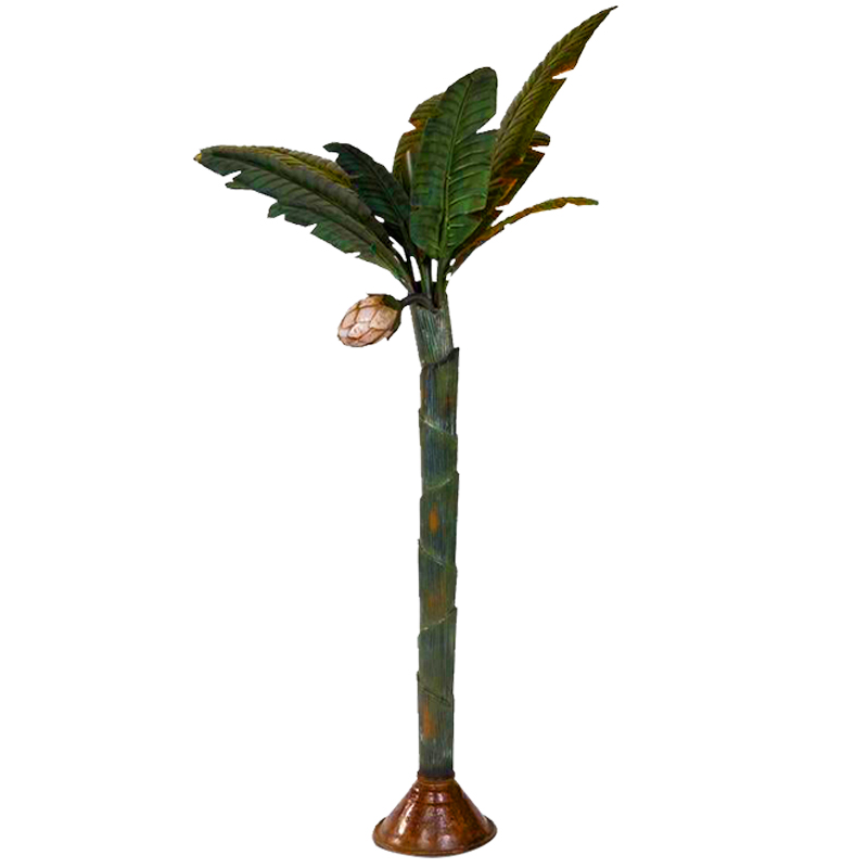 Торшер Дизайнерский Зеленый Банан Painted Metal Sculpture of Palm or Banana Tree and Flower Искусственная бурая ржавчина Зеленый Торшер Дизайнерский Зеленый Банан Painted Metal Sculpture of Palm or Banana Tree and Flower Искусственная бурая ржавчина Зеленый в Грозном | Loft Concept