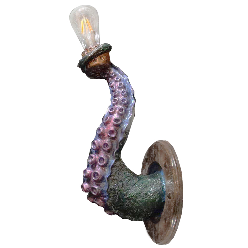Бра Лиловый Осьминог Wall Lamp Lilac Octopus Лиловый Зеленый Коричневый винтаж Бра Лиловый Осьминог Wall Lamp Lilac Octopus Лиловый Зеленый Коричневый винтаж в Грозном | Loft Concept