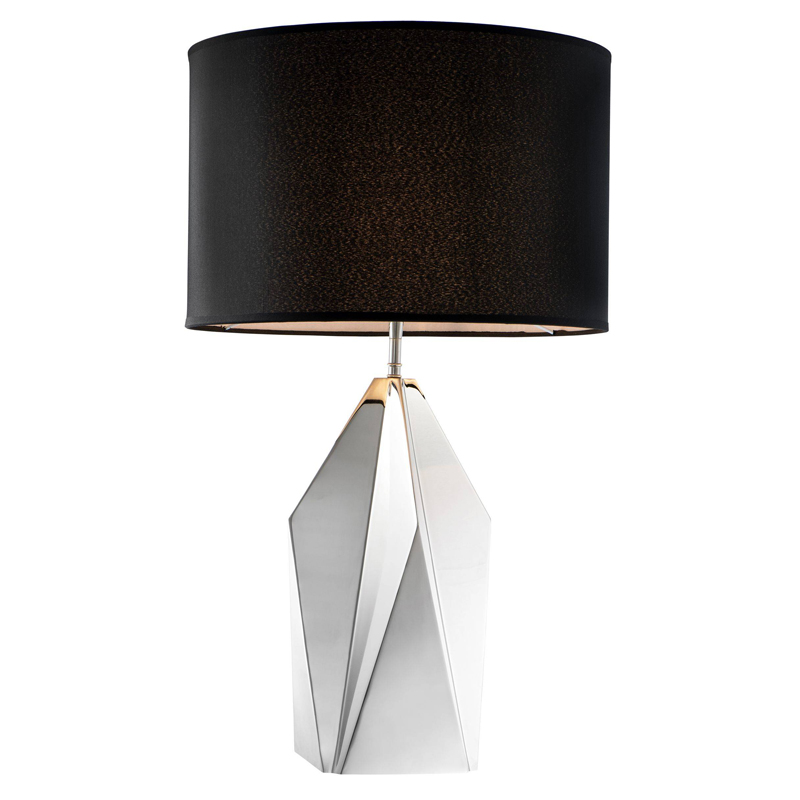 Настольная лампа Eichholtz Table Lamp Setai Nickel Никель Черный Настольная лампа Eichholtz Table Lamp Setai Nickel Никель Черный в Грозном | Loft Concept