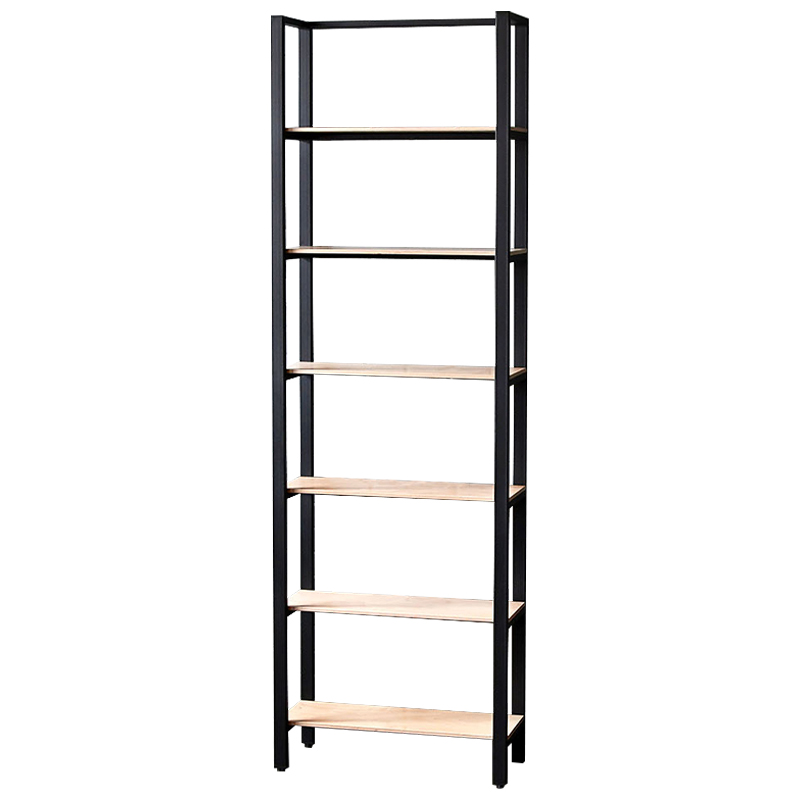 Стеллаж Webster Industrial Metal Rust Rack Черный Древесина Стеллаж Webster Industrial Metal Rust Rack Черный Древесина в Грозном | Loft Concept