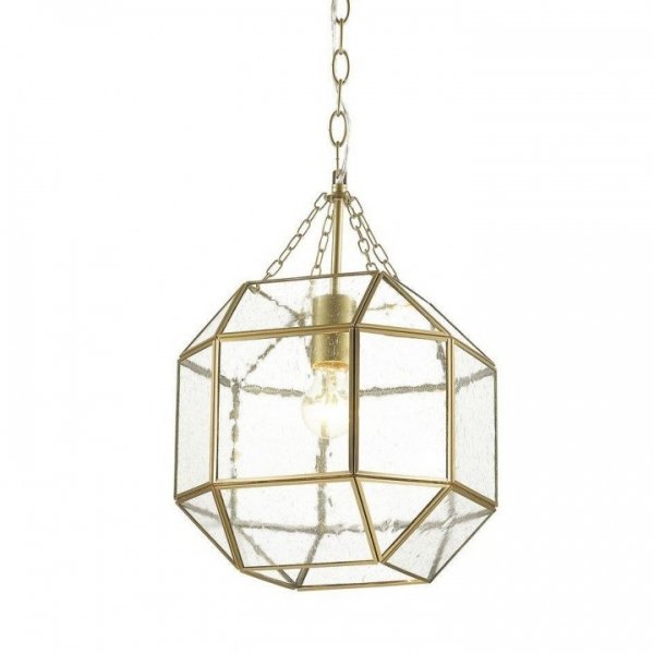 Подвесной светильник Glass & Metal Cage Pendant Gold Глянцевое золото Подвесной светильник Glass & Metal Cage Pendant Gold Глянцевое золото в Грозном | Loft Concept