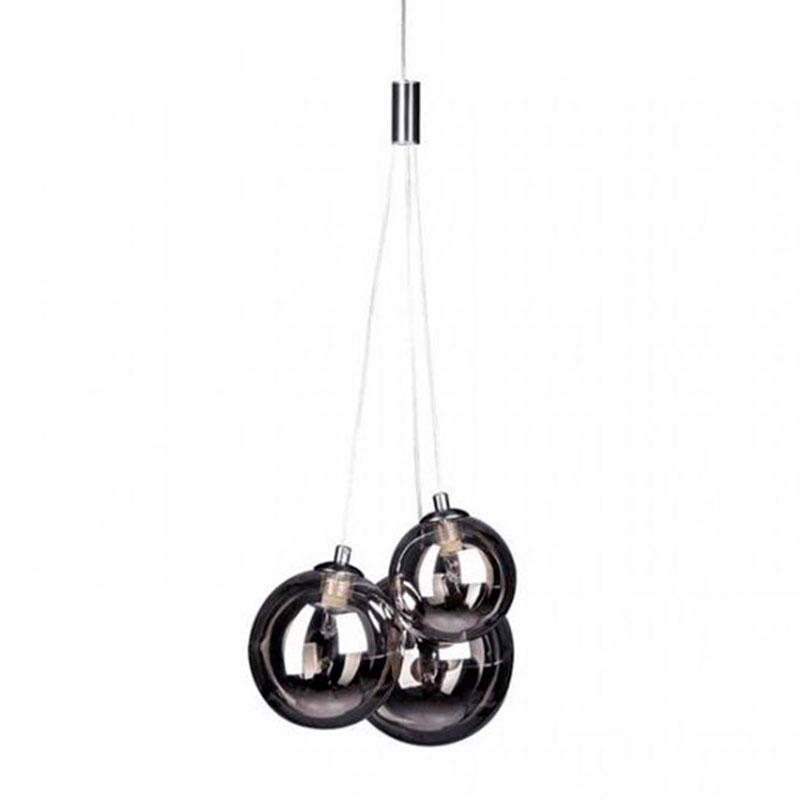 Люстра Multi Ball Black Серебряный Прозрачный черный Люстра Multi Ball Black Серебряный Прозрачный черный в Грозном | Loft Concept