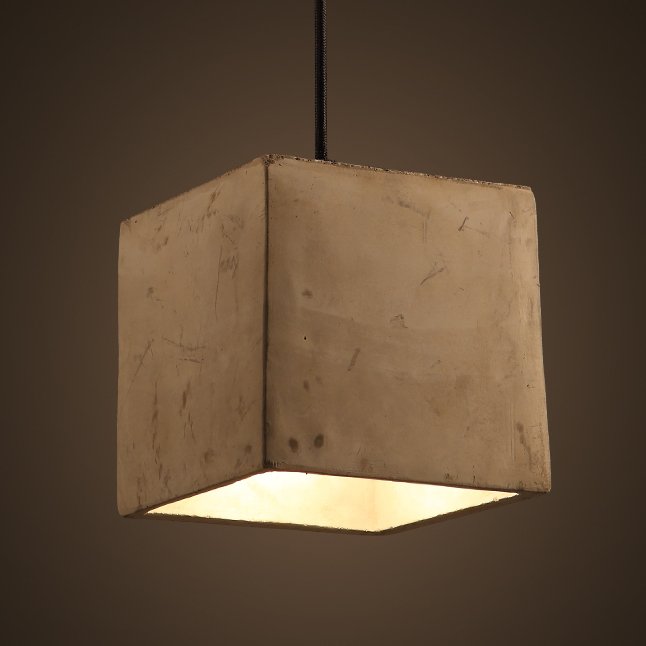 Подвесной светильник Art Concrete Cub Подвесной светильник Art Concrete Cub в Грозном | Loft Concept