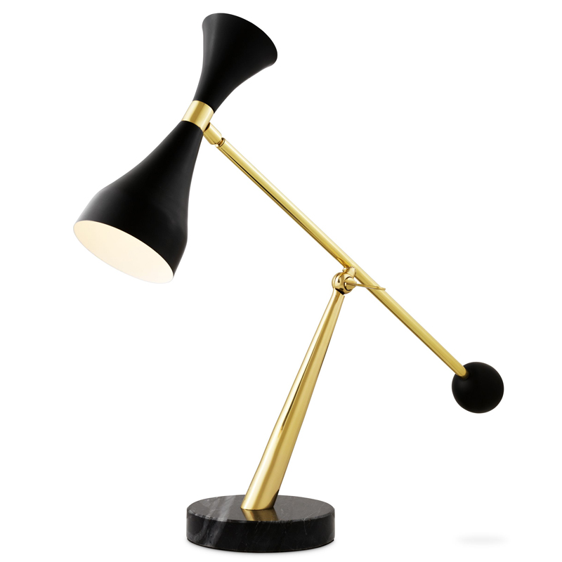 Настольная лампа Eichholtz Desk Lamp Cordero Черный Латунь Черный Мрамор Nero Настольная лампа Eichholtz Desk Lamp Cordero Черный Латунь Черный Мрамор Nero в Грозном | Loft Concept