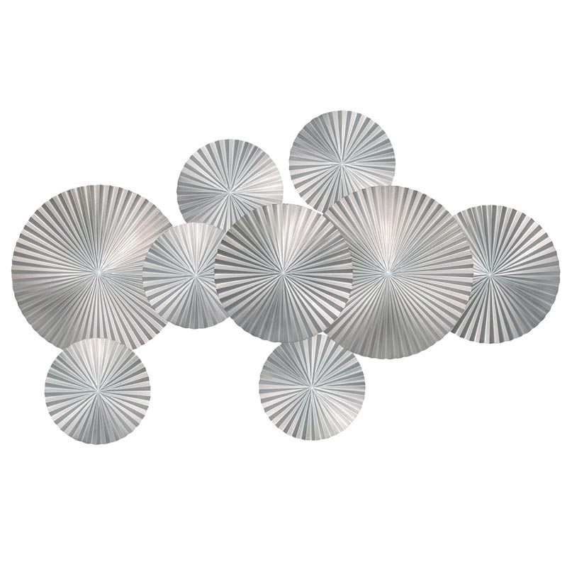 Арт-объект Apollo Silver Wall Plaque Disc 9 Серебряный Арт-объект Apollo Silver Wall Plaque Disc 9 Серебряный в Грозном | Loft Concept