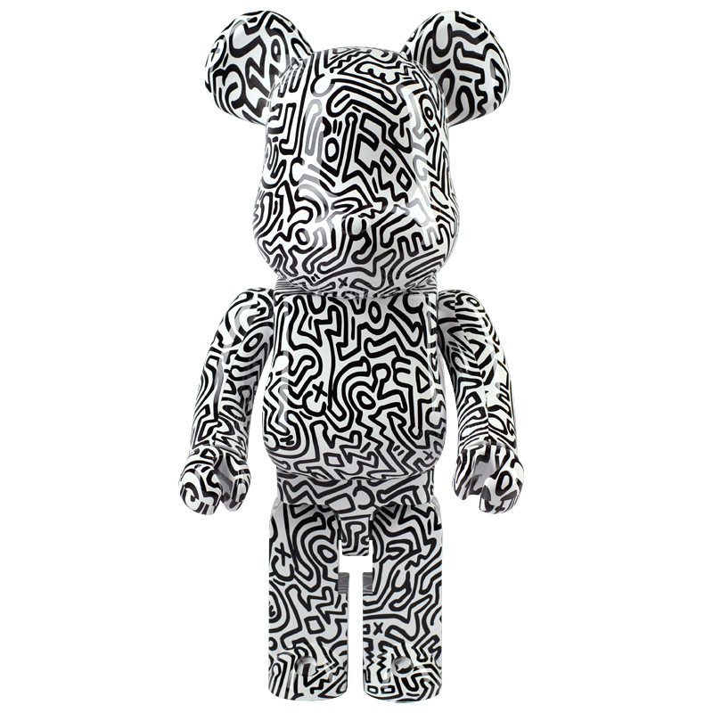 Статуэтка Bearbrick Keith Haring Ver. 4 Черно-белый Статуэтка Bearbrick Keith Haring Ver. 4 Черно-белый в Грозном | Loft Concept
