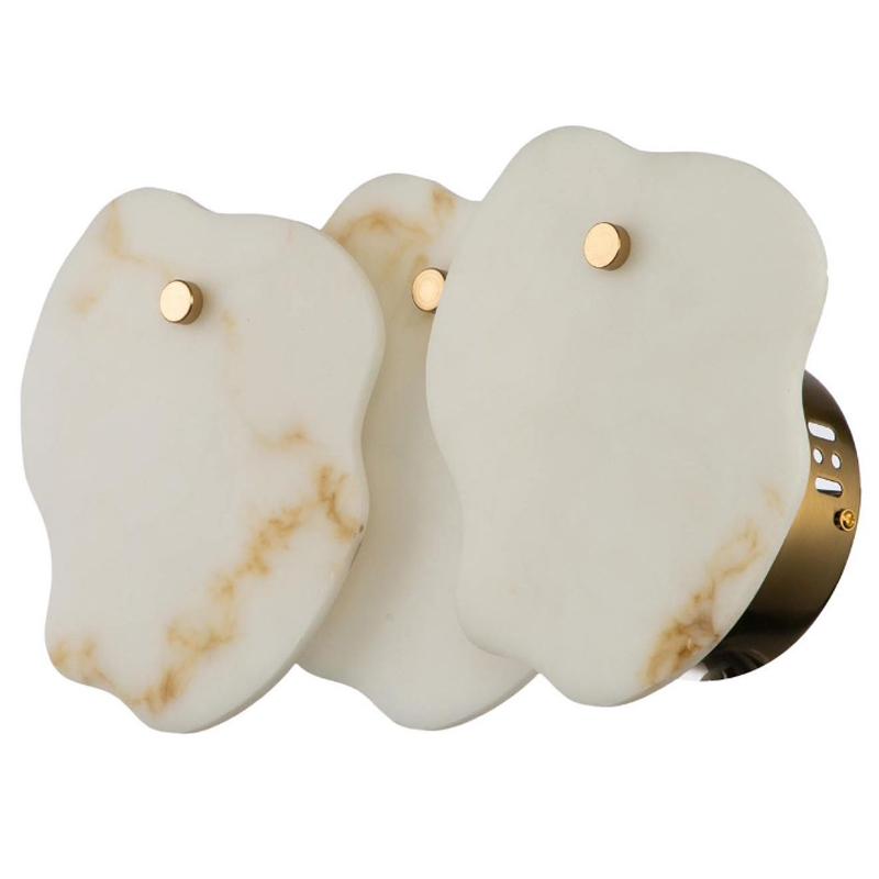 Бра из Мрамора Lucretia Marble Wall Lamp Латунь Белый Мрамор Bianco Бра из Мрамора Lucretia Marble Wall Lamp Латунь Белый Мрамор Bianco в Грозном | Loft Concept