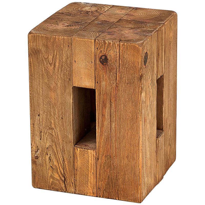 Приставной стол из массива сосны Harlee Wood Side Table Древесина Приставной стол из массива сосны Harlee Wood Side Table Древесина в Грозном | Loft Concept