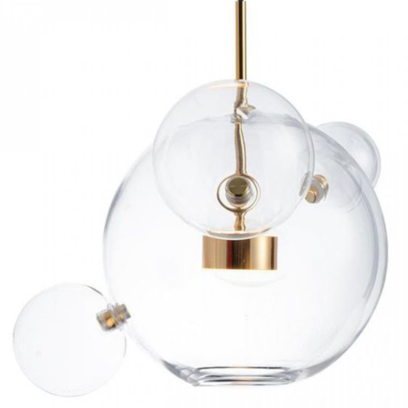 Подвесной Светильник Giopato & Coombes Bollr Pendant 4 BUBBLE LAMP золото Белый Золотой Прозрачное Стекло Подвесной Светильник Giopato & Coombes Bollr Pendant 4 BUBBLE LAMP золото Белый Золотой Прозрачное Стекло в Грозном | Loft Concept
