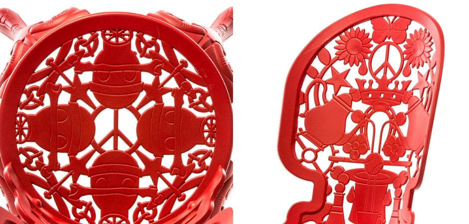 Стул Seletti Industry Collection ALUMINIUM CHAIR – RED - фото №1