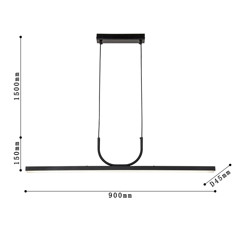 Минималистичная черная люстра Trumpet tube Минималистичная черная люстра Trumpet tube в Грозном
