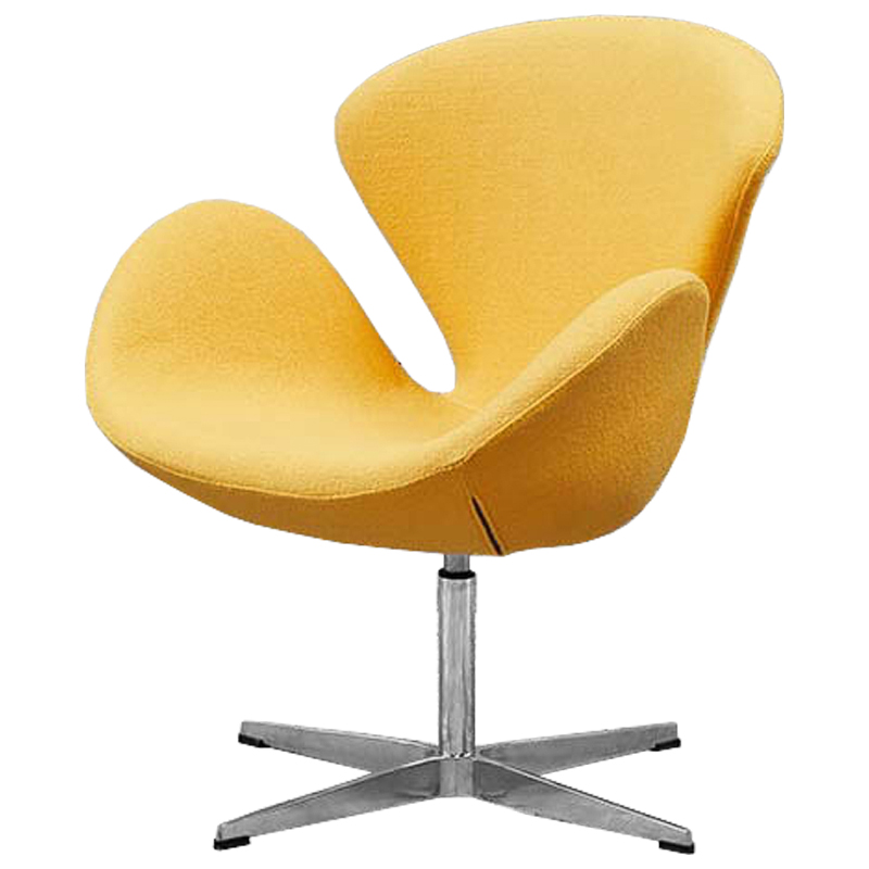 Кресло Swan Chair Yellow Желтый Хром Кресло Swan Chair Yellow Желтый Хром в Грозном | Loft Concept
