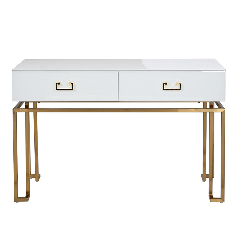 Консоль Magnum Console White Белый матовое золото Консоль Magnum Console White Белый матовое золото в Грозном | Loft Concept
