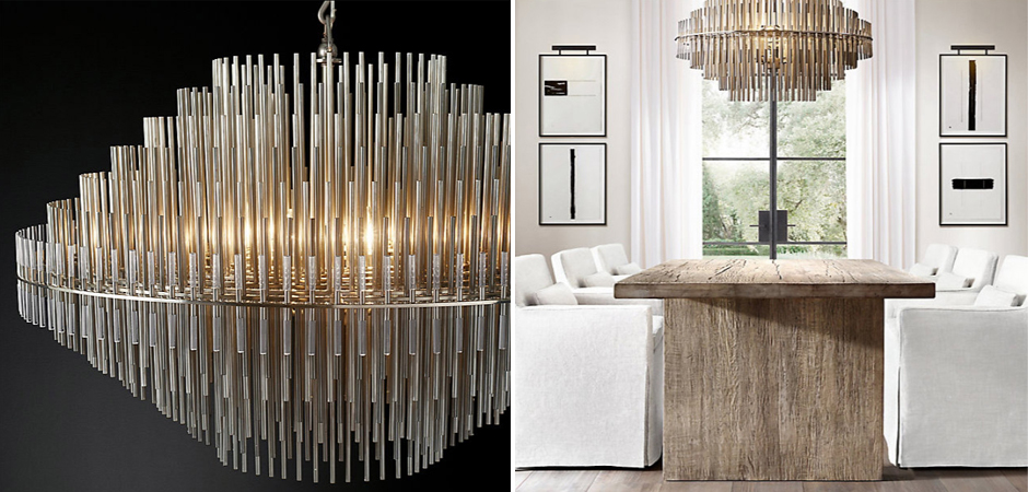 Люстра Restoration Hardware Emile Round Chandelier Chrome Люстра Restoration Hardware Emile Round Chandelier Chrome - Loft-Concept в Грозном