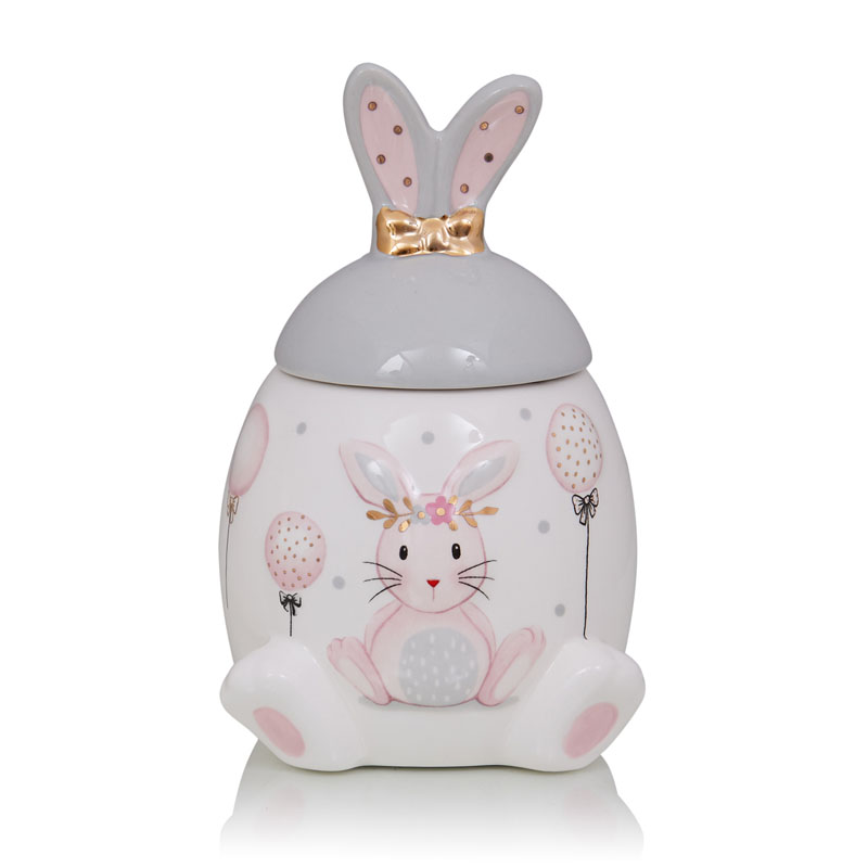 Ваза Kids Vase Bunny I Розовый пастельный Серый Ваза Kids Vase Bunny I Розовый пастельный Серый в Грозном | Loft Concept