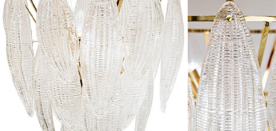 Textured glass Chandelier Textured glass Chandelier - Loft-Concept в Грозном