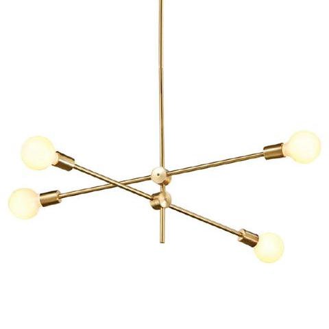Люстра Cliff Pendant 4 плафона Золотой Люстра Cliff Pendant 4 плафона Золотой в Грозном | Loft Concept