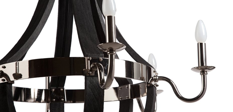 Люстра RH Wine Barrel chandelier Polished nickel Люстра RH Wine Barrel chandelier Polished nickel - Loft-Concept в Грозном